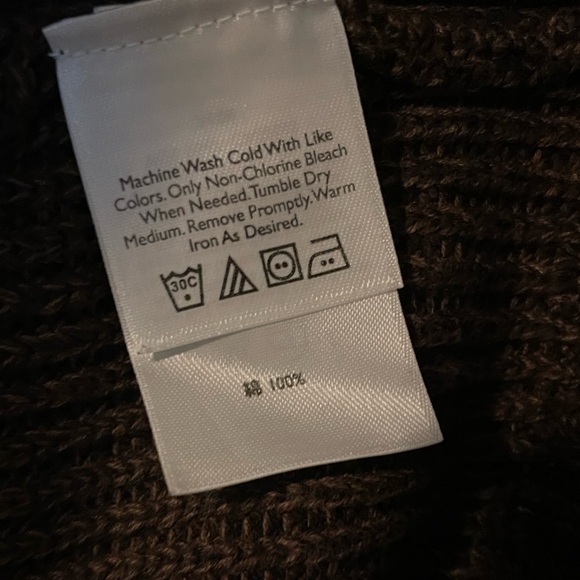 Eddie Bauer Men's Dark Brown Crewneck Sweater - Picture 6 of 7